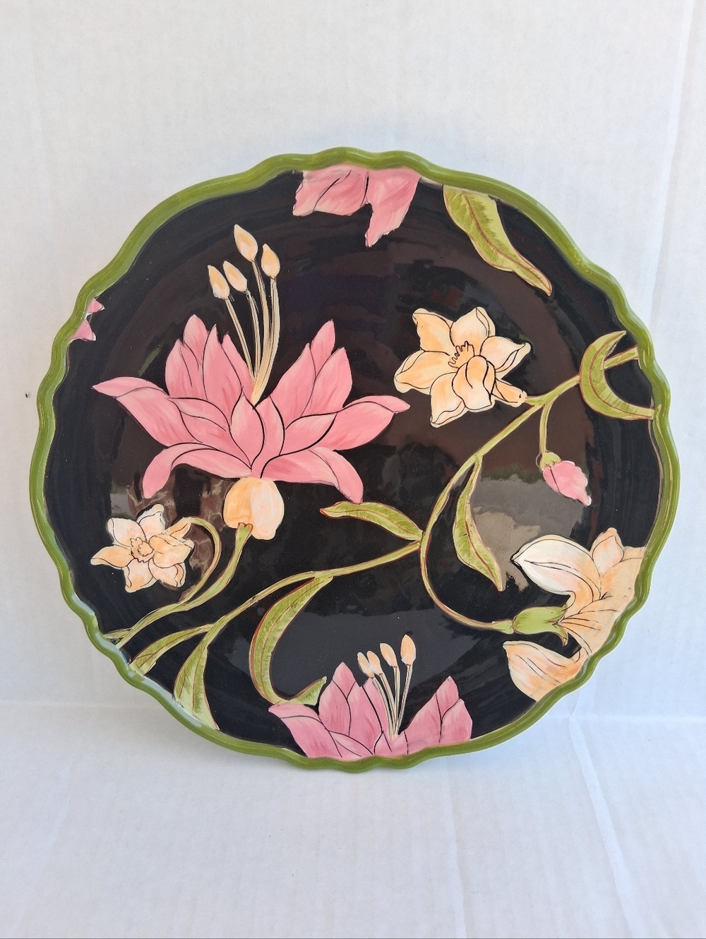 April Cornell Floral Plate